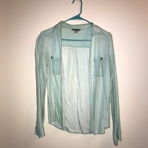 Mint button up from Nordstrom